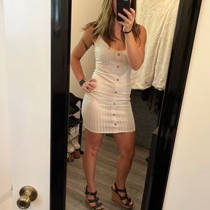 Cream colored mini dress